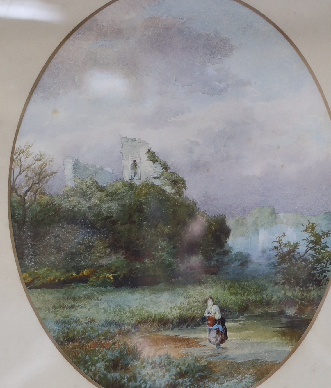 British School, 19th century, four watercolours, Rural and woodland scenes, in matching frames, 23 x 18cm
